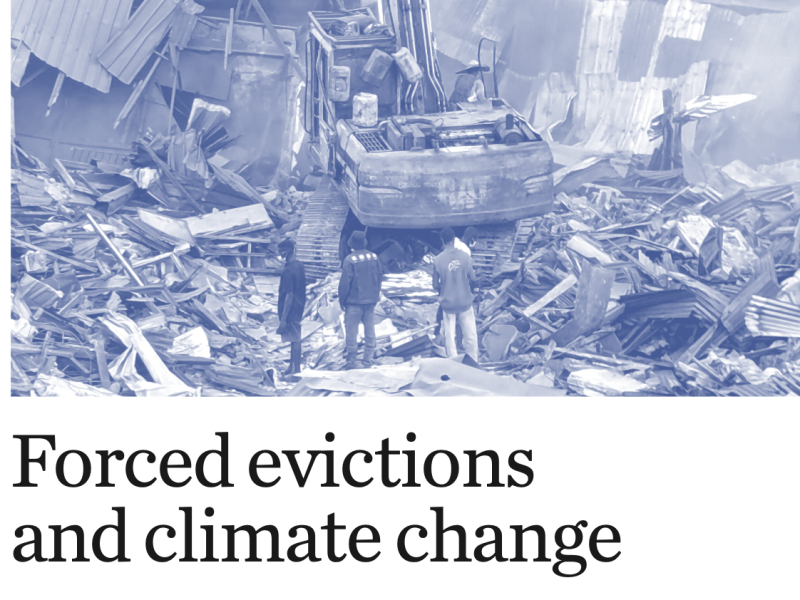 Red de Derechos Humanos y Desalojos participa en iniciativa internacional sobre Desalojos y Cambio&nbsp;Climático